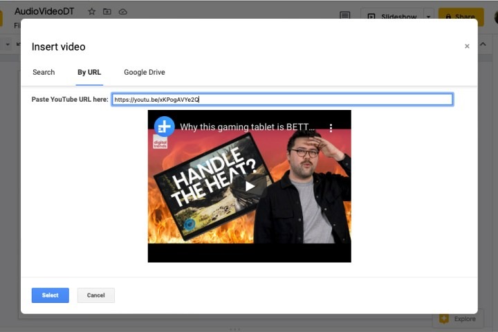 Cách thêm video vào Google Slides