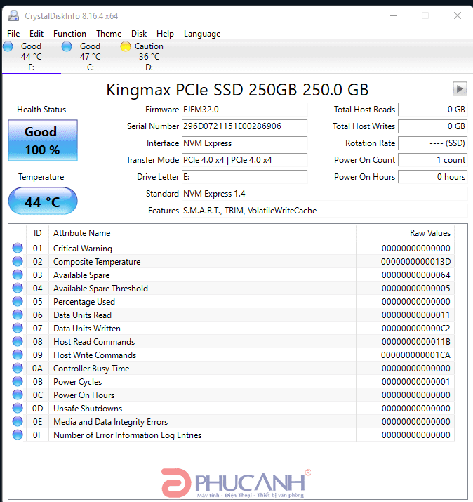 review SSD Kingmax PQ4480