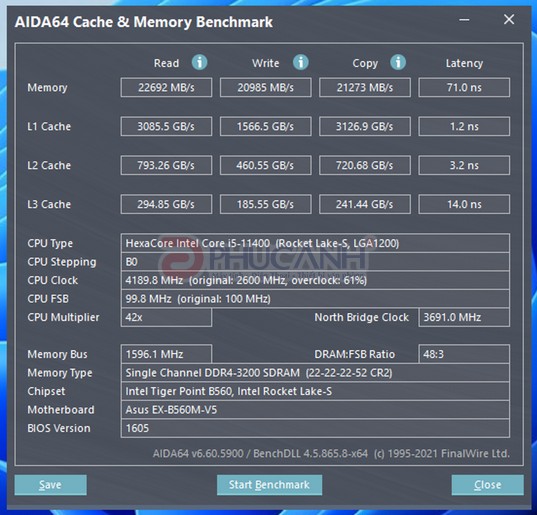 Core i5-11400 và Nvidia T600