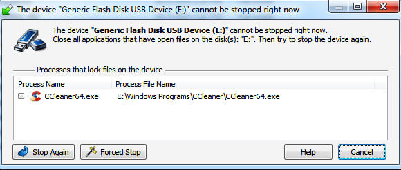 công cụ ngắt liên kết với file trong USB