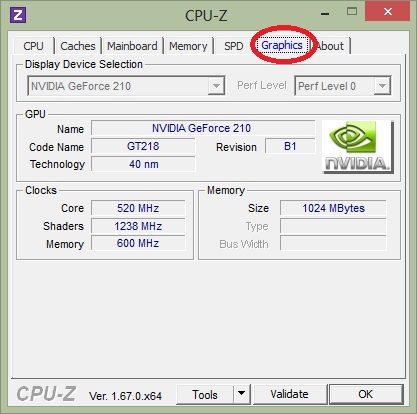 Xem thông tin về cạc đồ họa với CPU-Z