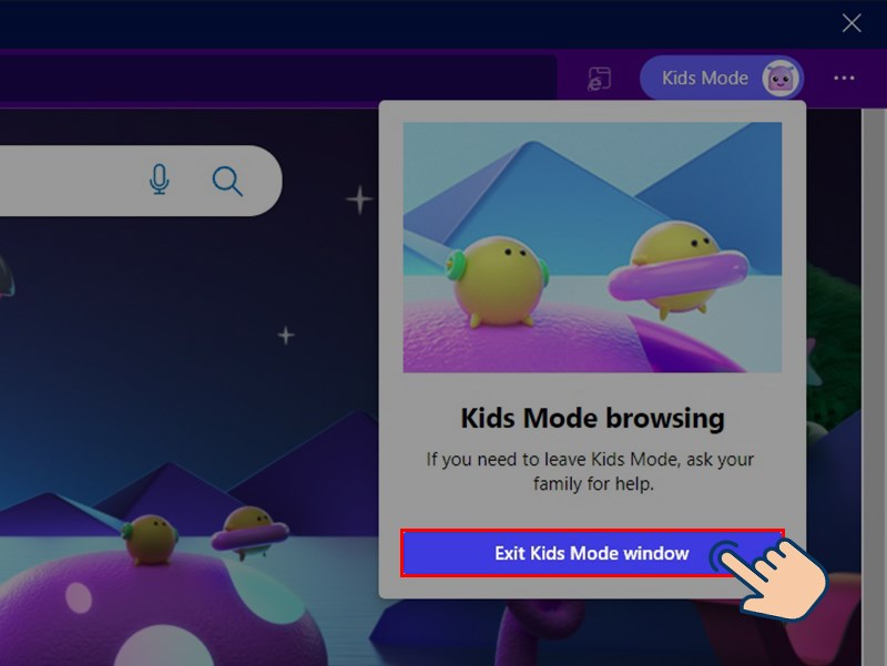 cách bật chế độ Kid Mode trong trình duyệt Microsoft Edge