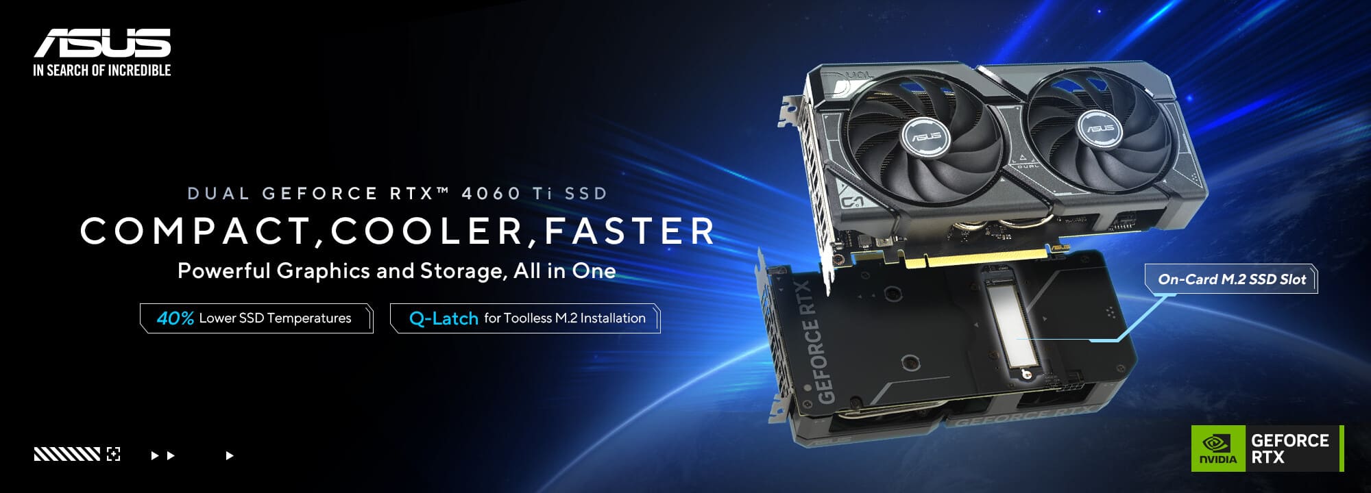 Asus chính thức trình làng GeForce RTX 4060 Ti SSD Graphics Card