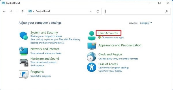 Cách xóa tài khoản trên Windows 11 bằng Control Panel