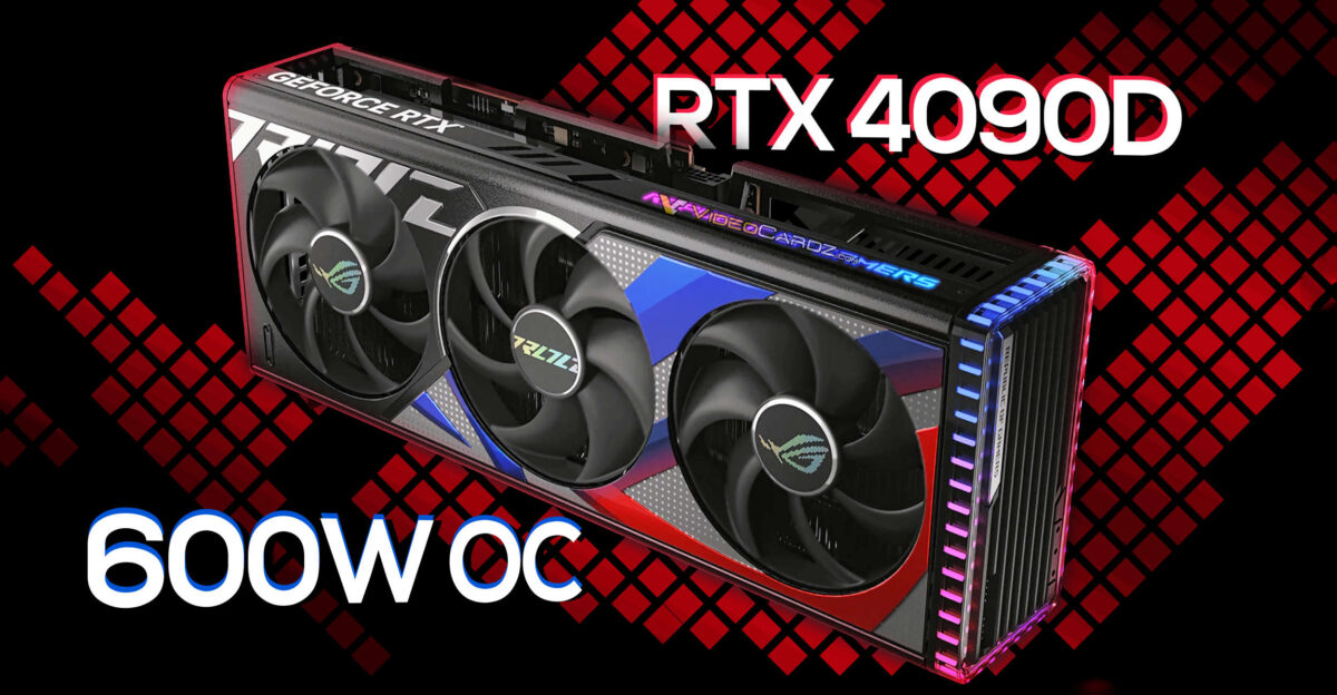 GeForce RTX 4090D ROG STRIX sẽ đạt công suất lên đến 600W