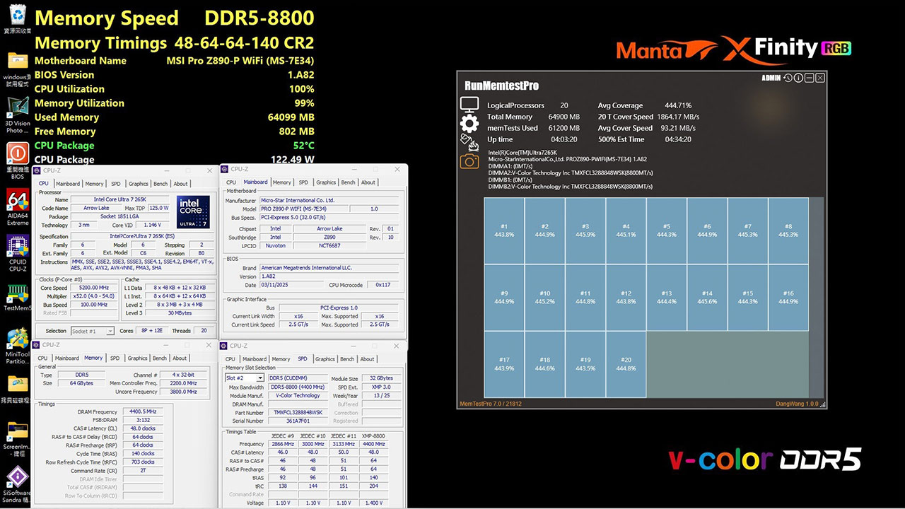 V-Color ra mắt bộ nhớ CUDIMM DDR5 32GBx2 đầu tiên lên đến 9000 MT/giây