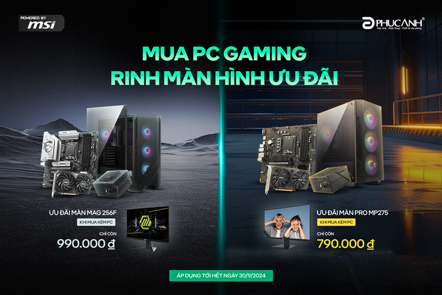 Mua PC Gaming MSI - Nhận ngay ưu đãi