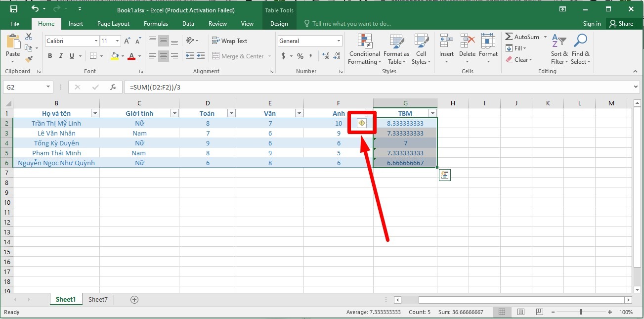 Khoá ô công thức đã chọn trong Excel 3