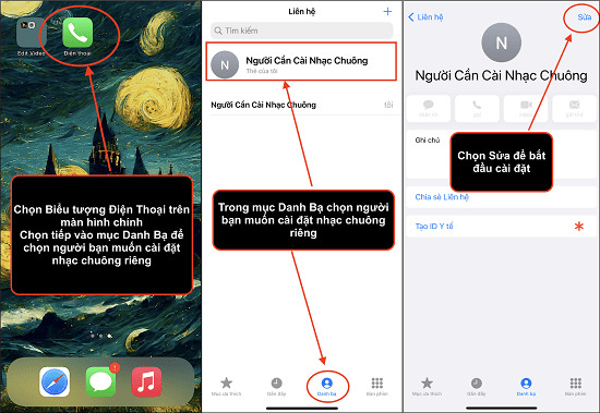 nhận biết người gọi đến trên iPhone