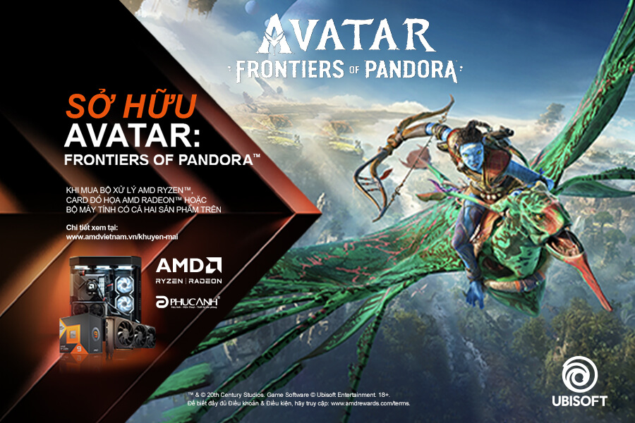 Mua card, CPU AMD - Nhận ngay Code game Avatar: Frontiers of Pandora