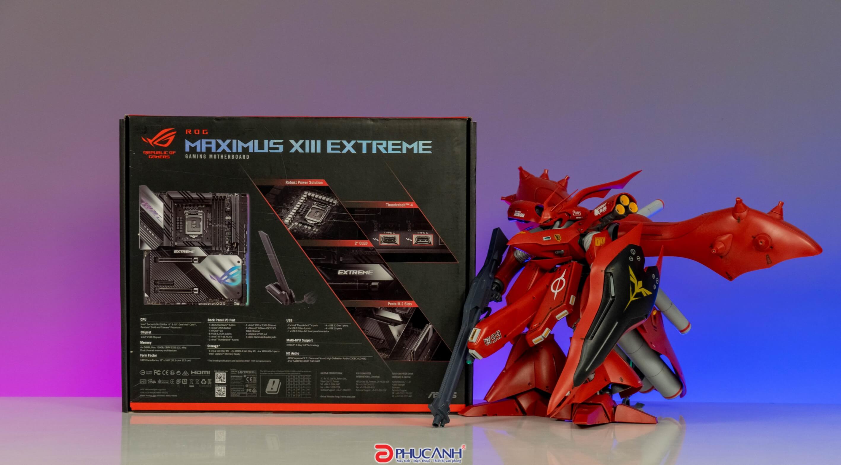 Vỏ hộp của ROG Maximus XIII Extreme