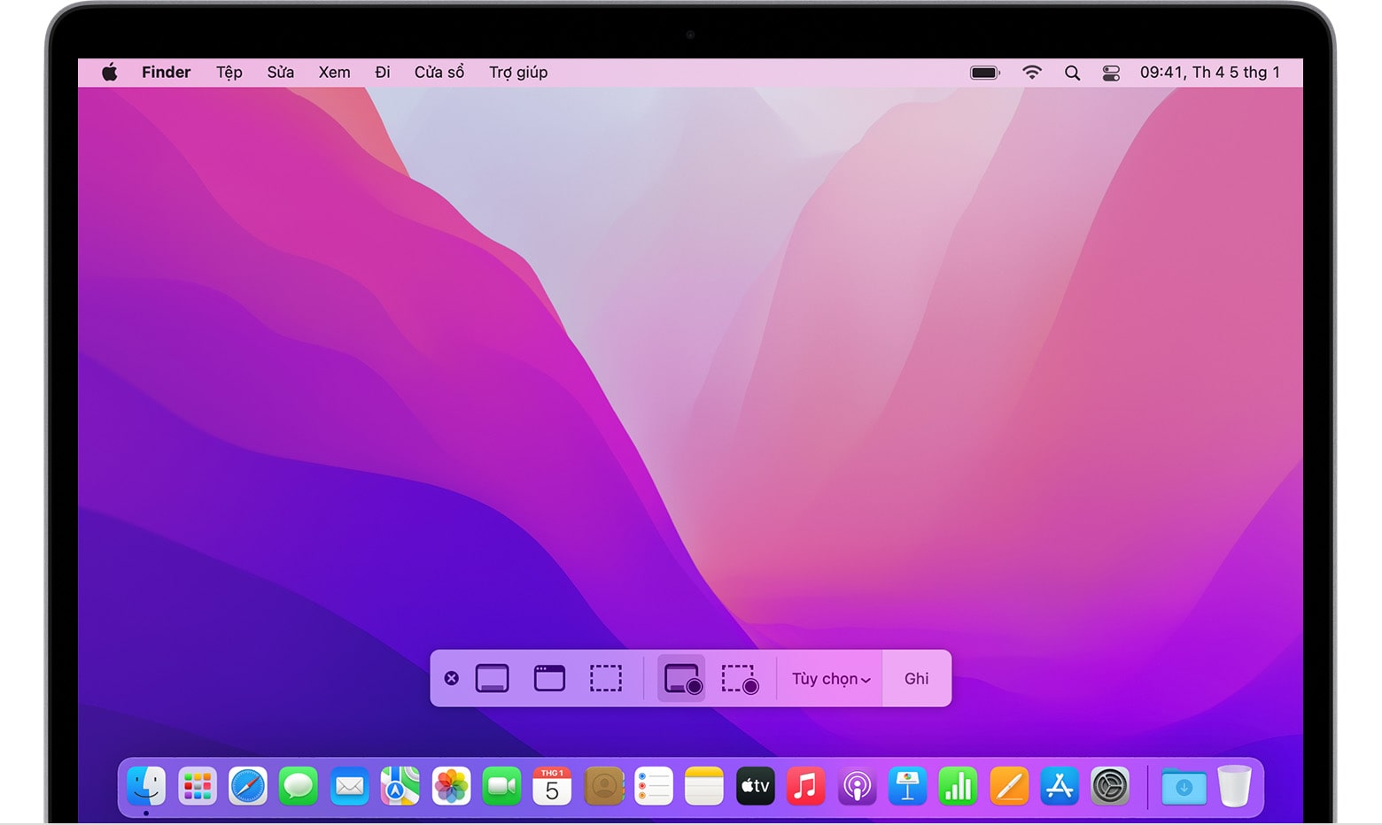 Quay chụp màn hình trên Macbook