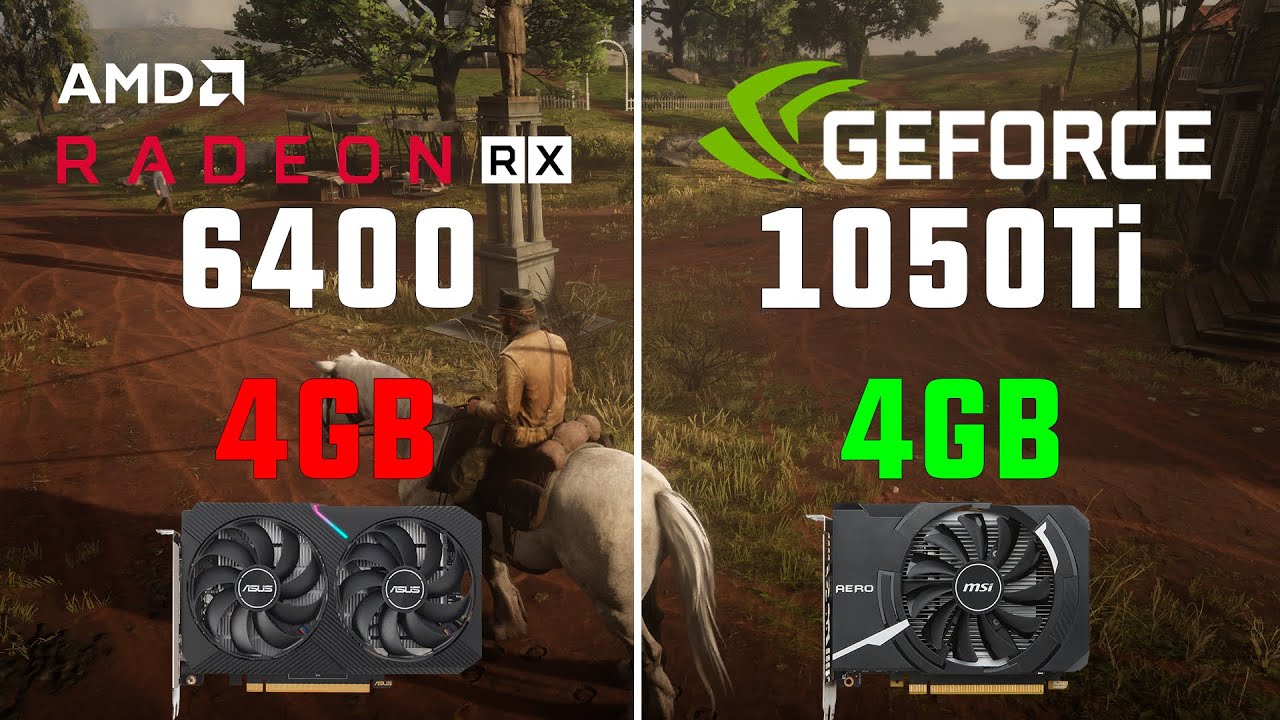 Radeon RX 6400 và GTX 1050Ti 