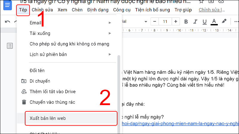 tải hình trong file Google Docs