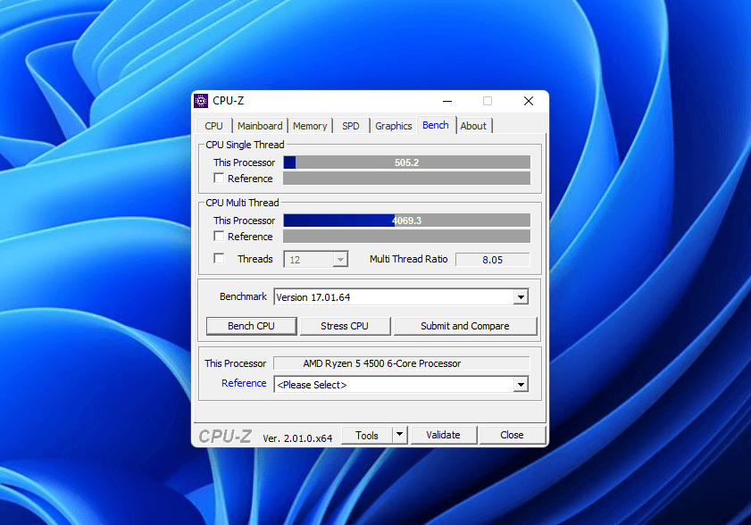 AMD Ryzen 5 4500 test