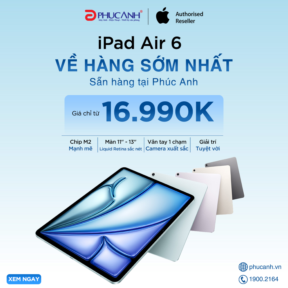 iPad Pro và iPad Air 2024 mở bán chính thức tại Việt Nam 