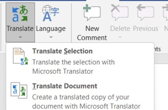 Dịch văn bản (Translate) bằng Microsoft Translation