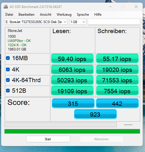 Review SSD Transcend ESD265C