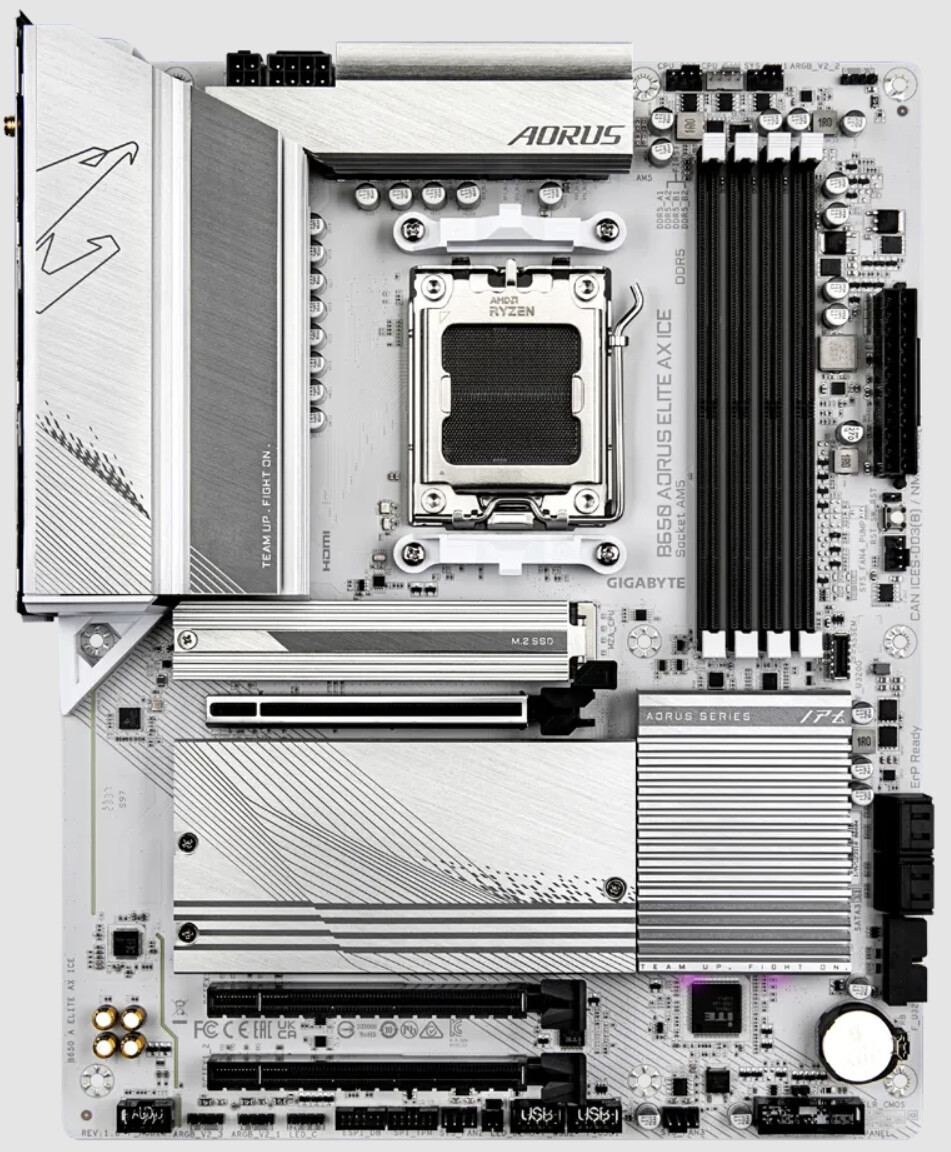 Gigabyte ra mắt thêm bo mạch chủ màu trắng cho CPU AMD
