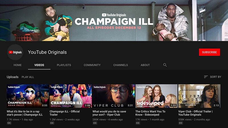 youtube originals