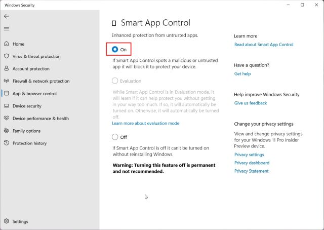 Vì sao bạn nên bật Smart App Control trên Windows 11?
