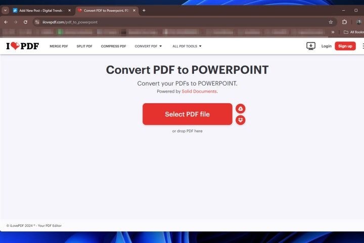 Cách chuyển đổi PDF sang PowerPoint trực tuyến