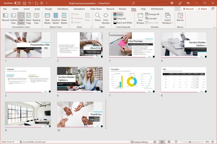 Sử dụng quy tắc vàng trình bày trong PowerPoint