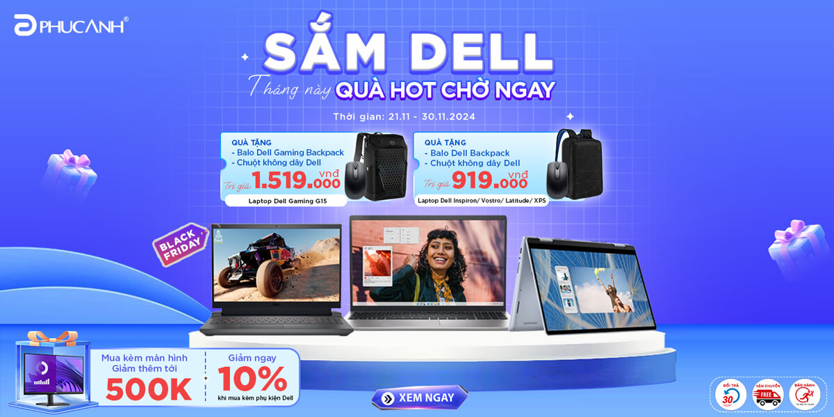 Sắm Dell tháng này - Quà hot chờ ngay