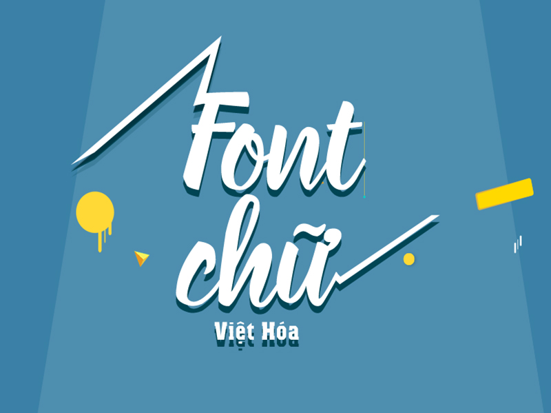 Trang web cung cấp font chữ Việt hóa tiện ích cho dân thiết kế