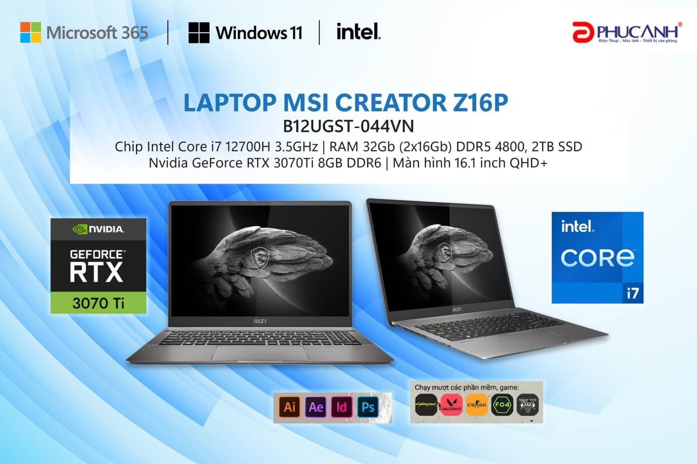 Laptop MSI CREATOR Z16P B12UGST-044VN