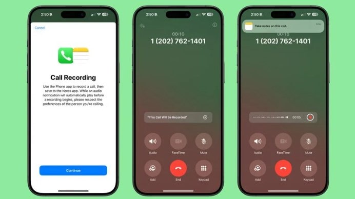 ios 18.1 Record Your Phone Calls (Ghi lại cuộc gọi điện thoại của bạn)