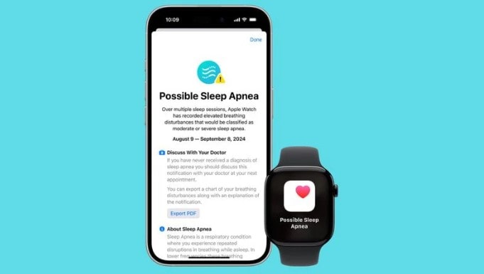 Sleep Apnea Detection (Phát hiện ngưng thở khi ngủ) ios 18.1