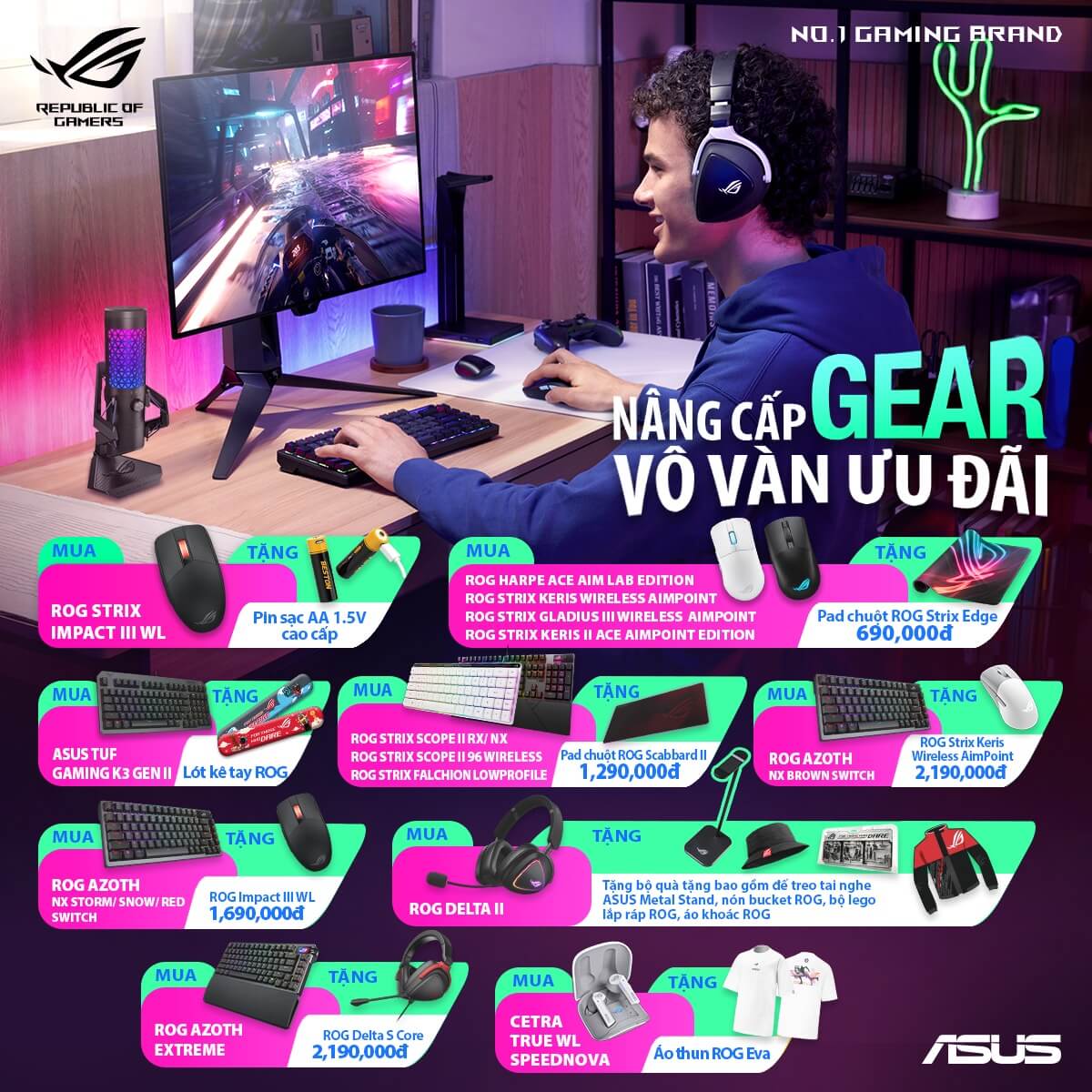 Nâng cấp gear, vô vàn ưu đãi với ASUS