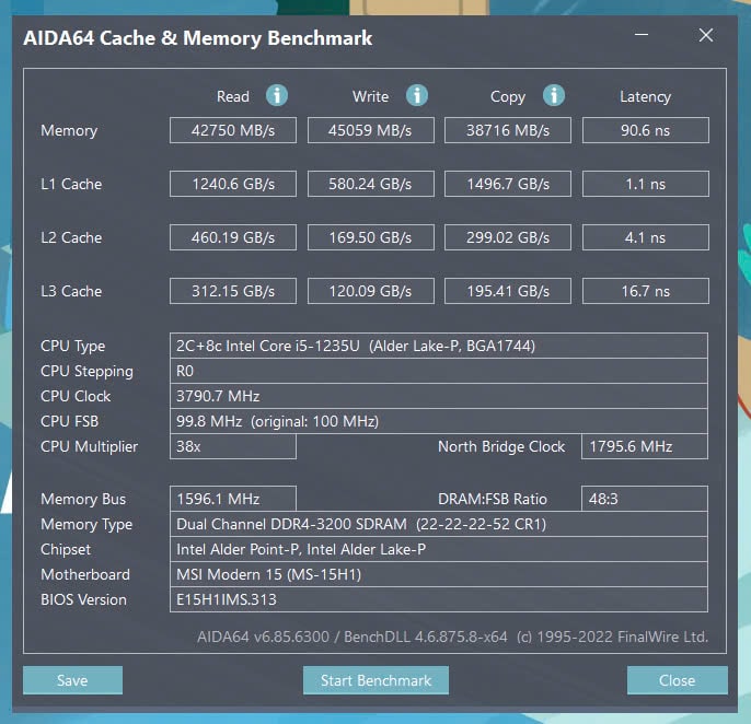 Laptop MSI Modern 15 B12MO-628VN