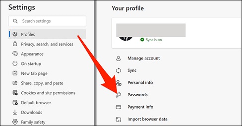 bật trình tạo mật khẩu trong Microsoft Edge