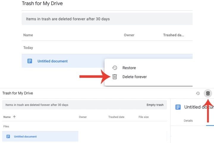 cách xóa một tập tin khỏi tài khoản Google Drive của bạn