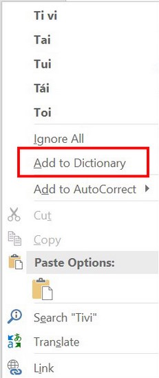 Cách tắt kiểm tra lỗi chính tả cho một từ của Microsoft Word