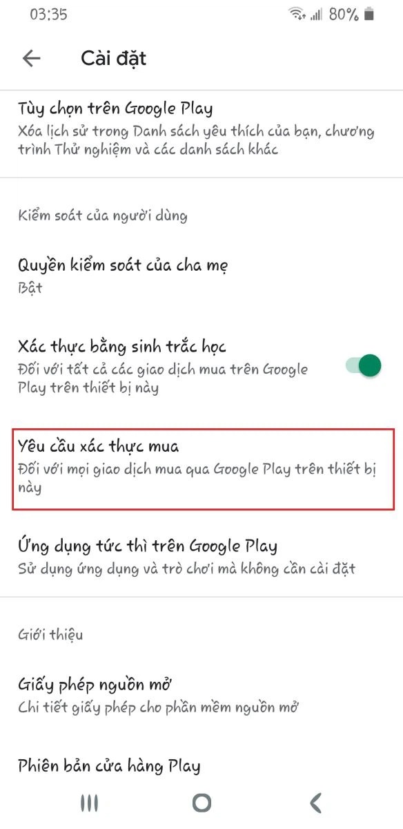 Hoàn tiền trên Google Play Store