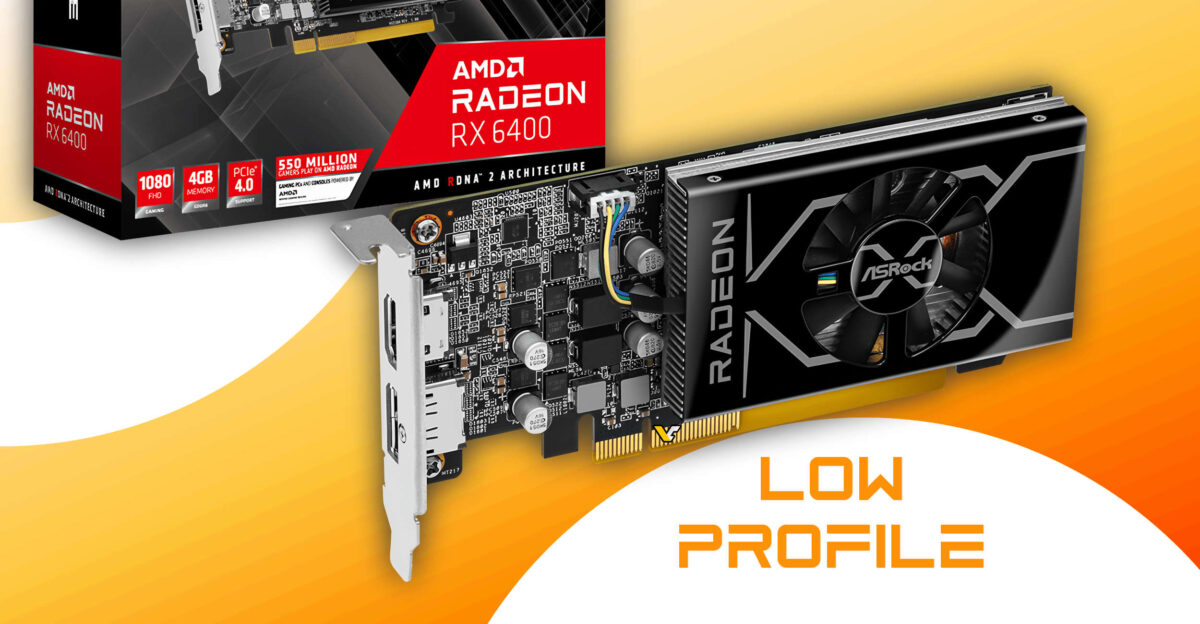 ASRock ra mắt GPU Low-Profile cho mẫu Radeon RX 6400