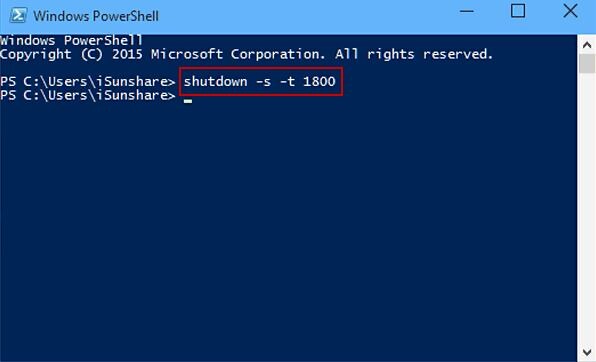 hẹn giờ tắt máy tính Windows 10, 11 bằng Windows PowerShell
