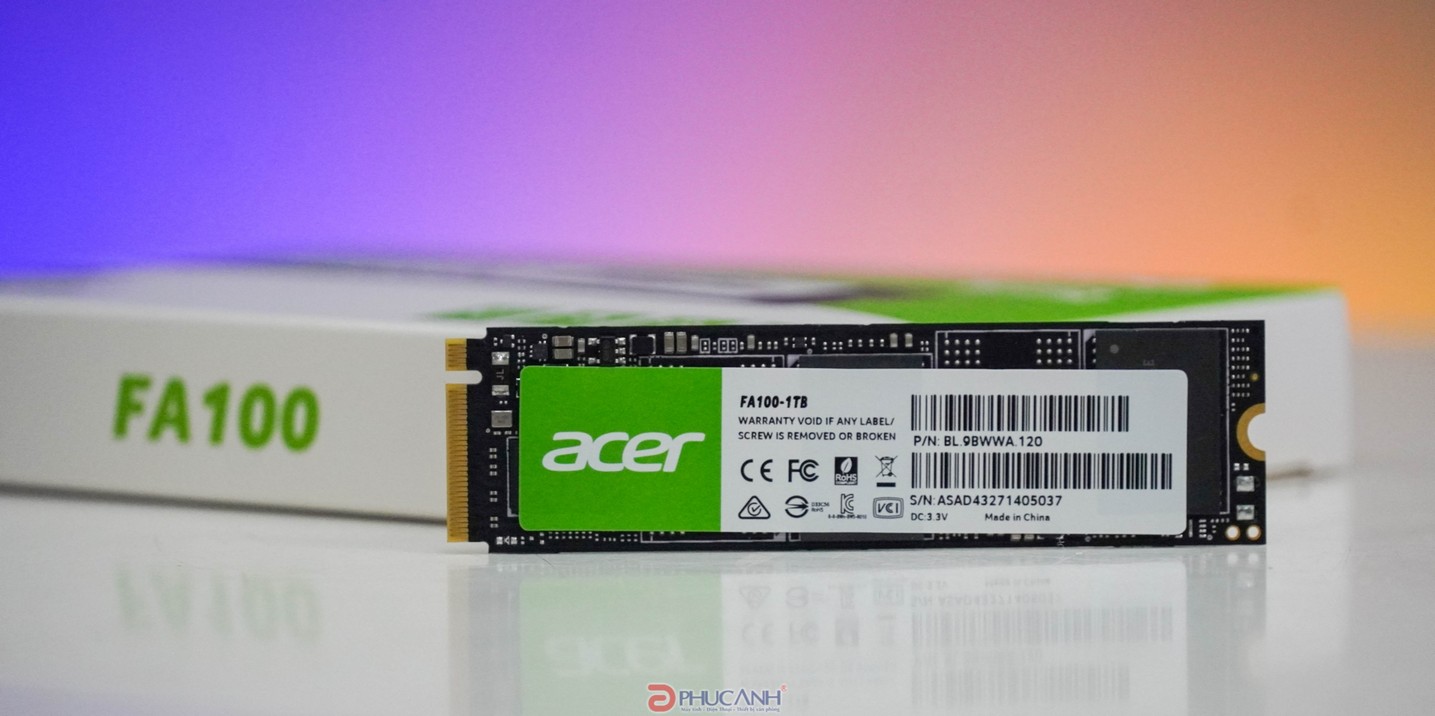 thiết kế Ổ cứng SSD Acer FA100 