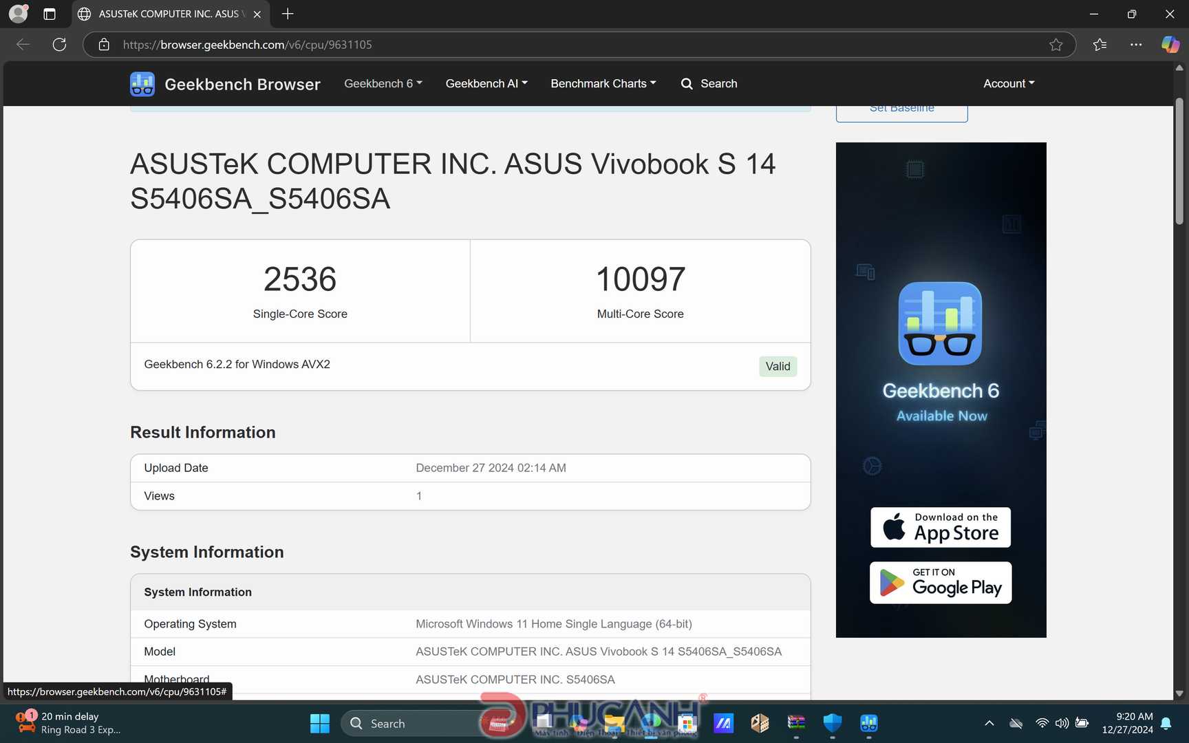 Review Asus Vivobook S14 OLED S5406SA