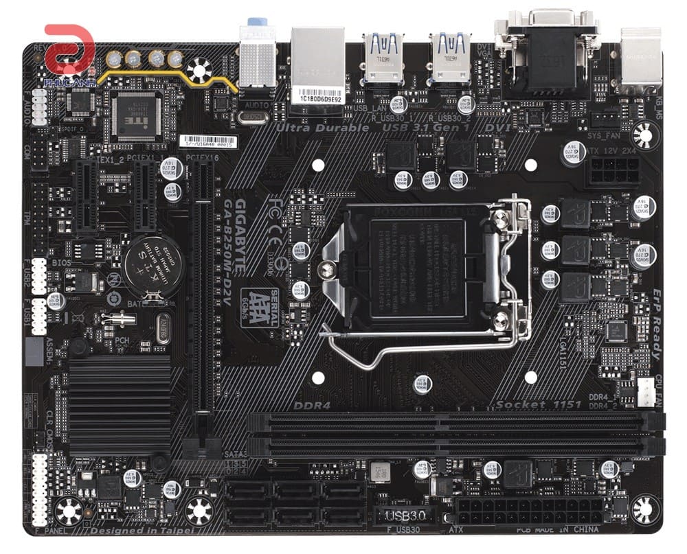 Main Gigabyte GA-B250M-D2V (Chipset Intel B250/ Socket LGA1151/ VGA onboard)